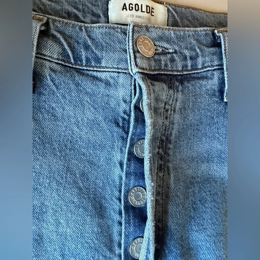 Agolde Light Blue Ankle Jeans - Picture 7 of 12